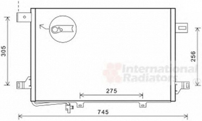 VAN WEZEL 30005572 -  Конденсатор, кондиционер